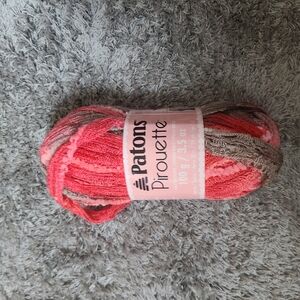 Patons Pirouette Ribbon Yarn - HARVEST RED